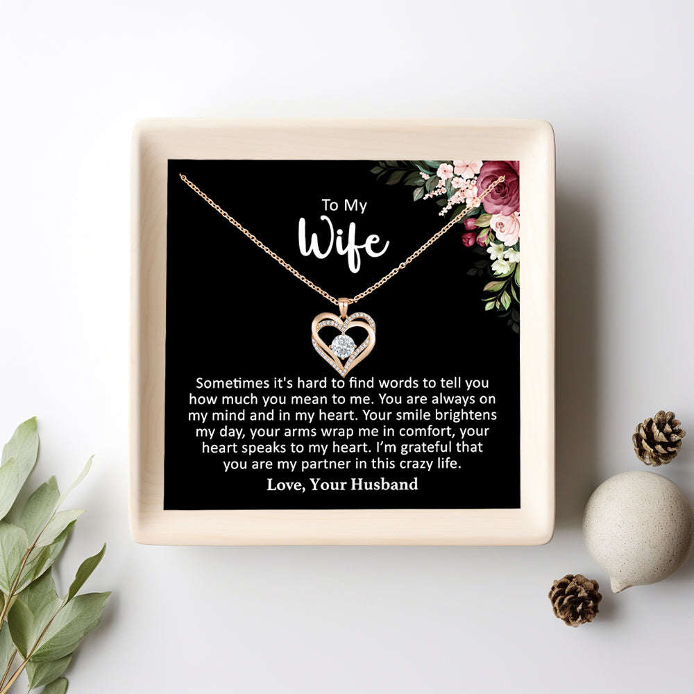 Gift for Wife - Heart Necklace