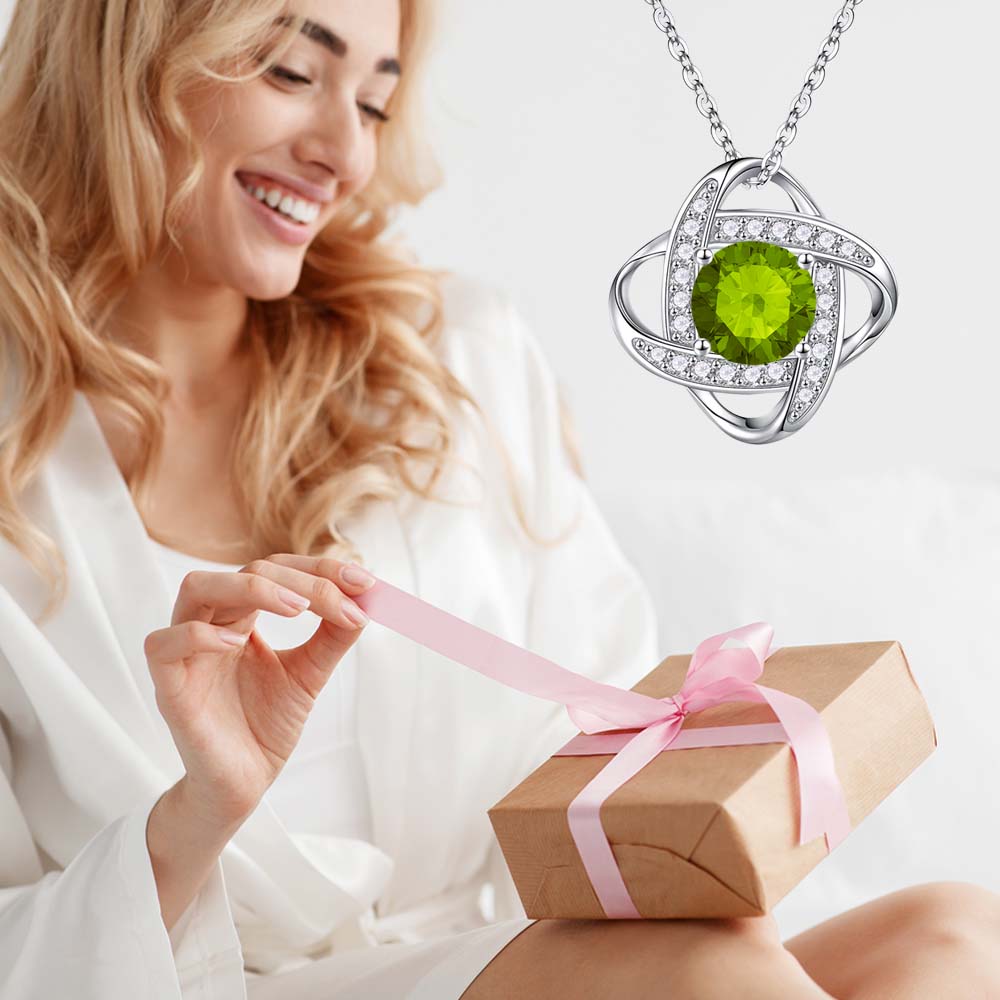 To My Soulmate - My Heart Skipped - Birthstone Necklace