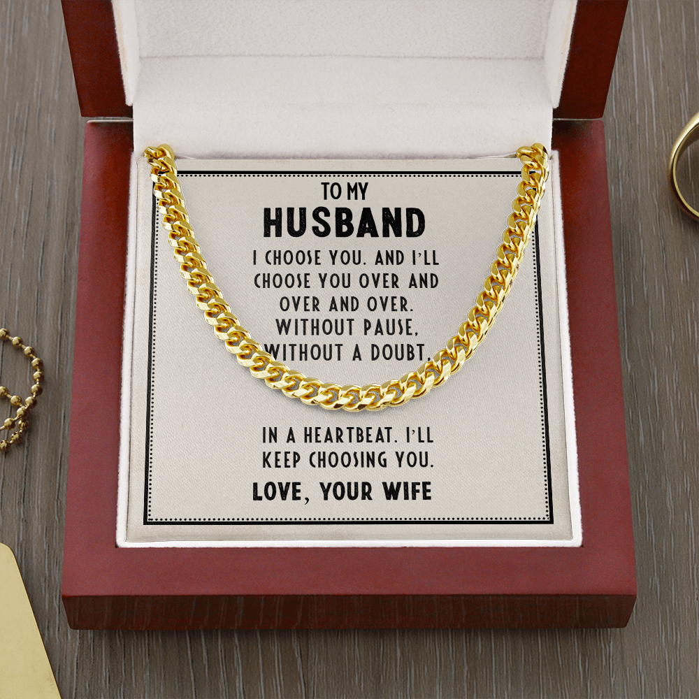 My Husband - Cuban Link Chain Necklace