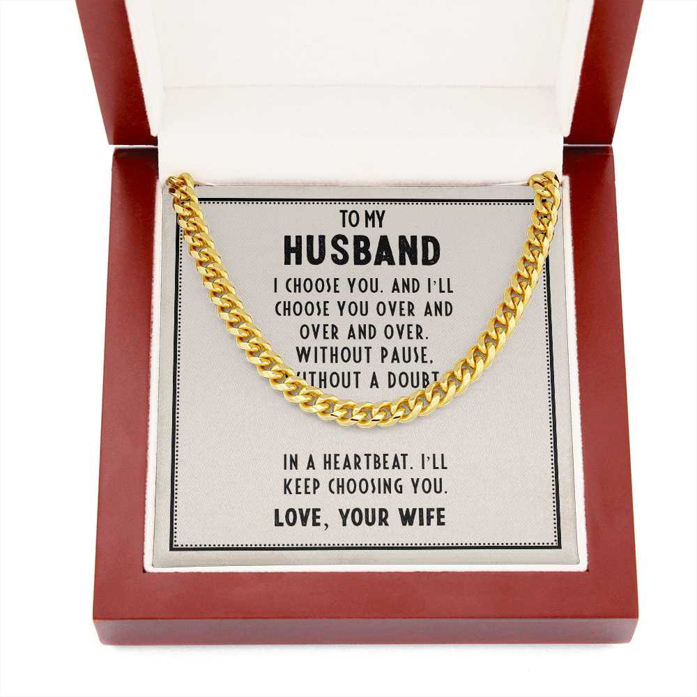 My Husband - Cuban Link Chain Necklace