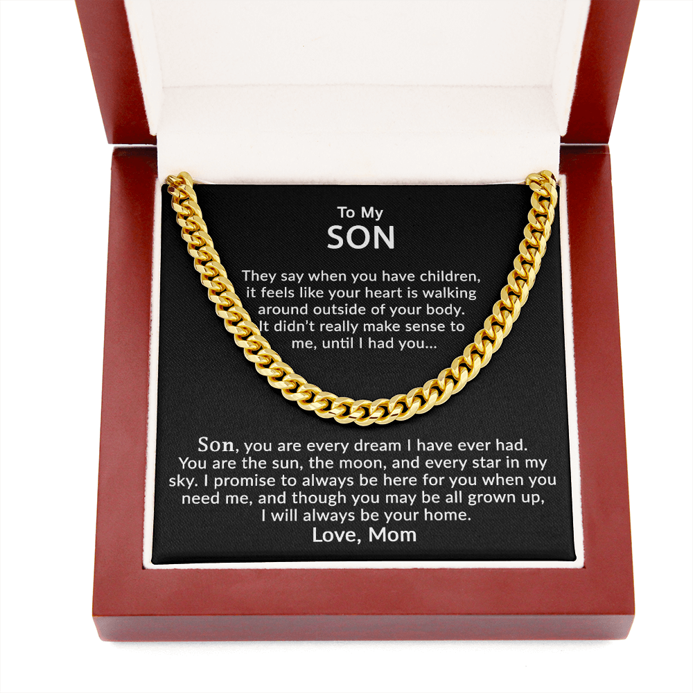 My Son - You Are My Dream - Cuban Link Chain