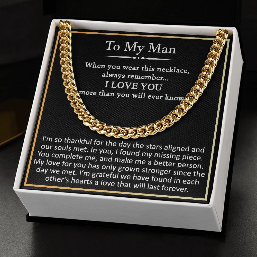 To my man Im so thankful