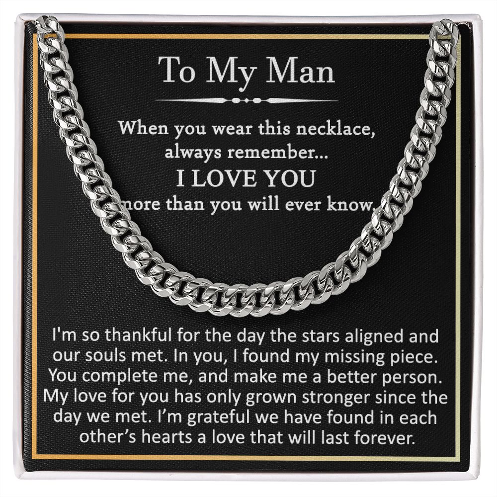 To my man Im so thankful