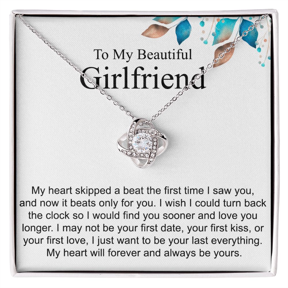 To My Girlfriend Love Knot Necklace